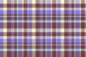 Finish tartan pattern background, clothes seamless fabric check. Decorative plaid texture textile in red and indigo colors. vector