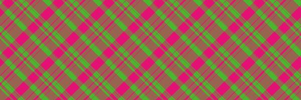 Variation pattern tartan , sample check seamless texture. No people fabric textile plaid background in orange and green colors. vector