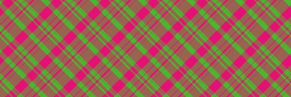 Variation pattern tartan , sample check seamless texture. No people fabric textile plaid background in orange and green colors. vector