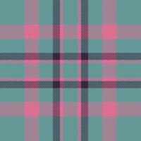 Plaid check pattern. Seamless fabric texture. Tartan textile print. vector