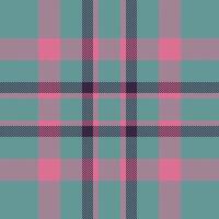 Plaid check pattern. Seamless fabric texture. Tartan textile print. vector