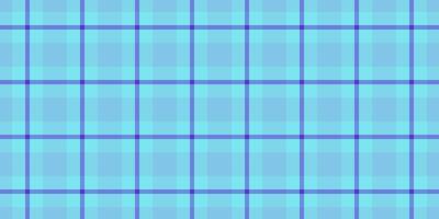 Wide tartan pattern seamless, womens fashion texture check background. Chinese new year plaid fabric textile in cyan and blue colors. vector