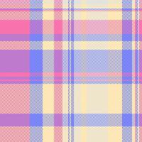 Pattern background texture of check seamless fabric with a plaid textile tartan . vector