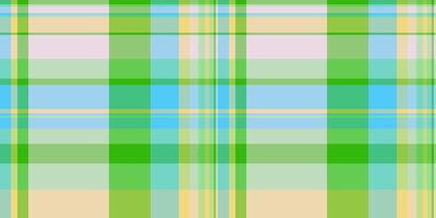 Nature plaid check seamless, menswear fabric tartan background. Nobility texture textile pattern in green and light colors. vector