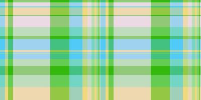 Nature plaid check seamless, menswear fabric tartan background. Nobility texture textile pattern in green and light colors. vector