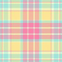 Pattern fabric background of seamless plaid texture with a tartan textile check. vector