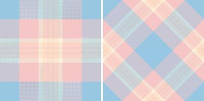 Plaid background textile of tartan seamless texture with a pattern fabric check. Set in popular colors. Furniture design ideas. vector