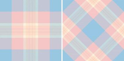 Plaid background textile of tartan seamless texture with a pattern fabric check. Set in popular colors. Furniture design ideas. vector