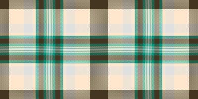 Chequered texture fabric seamless, packaging background textile. Store plaid pattern check tartan in blanched almond and dark colors. vector