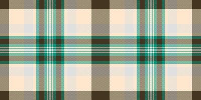 Chequered texture fabric seamless, packaging background textile. Store plaid pattern check tartan in blanched almond and dark colors. vector