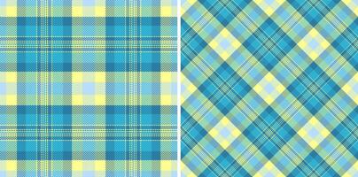 Textile background check of pattern texture with a tartan seamless fabric plaid. vector