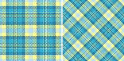 Textile background check of pattern texture with a tartan seamless fabric plaid. vector