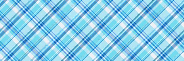 Drapery check textile , product pattern seamless plaid. Platform fabric texture background tartan in cyan and light colors. vector