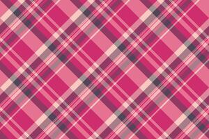 Production pattern plaid textile, stroke fabric texture tartan. Canvas seamless check background in red and pink colors. vector