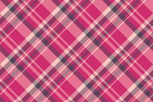 Production pattern plaid textile, stroke fabric texture tartan. Canvas seamless check background in red and pink colors. vector