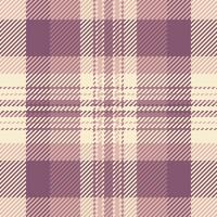 Check background of plaid pattern seamless with a fabric tartan texture textile. vector