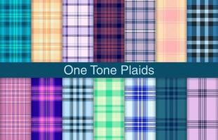 One tone plaid bundles, textile design, checkered fabric pattern for shirt, dress, suit, wrapping paper print, invitation and gift card. vector