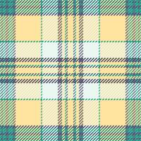 Creativity check tartan textile, small fabric background pattern. Arabic plaid seamless texture in amber and white colors. vector