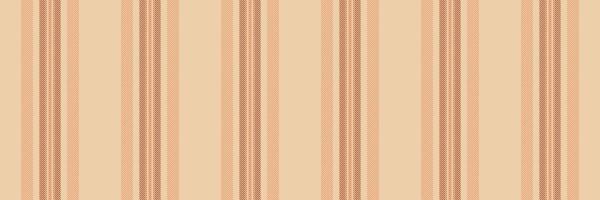 Cotton lines background , stylish stripe textile seamless. Up pattern fabric vertical texture in light and orange colors. vector