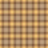 Father check seamless fabric, stationary plaid pattern textile. Cell texture tartan background in orange and amber colors. vector