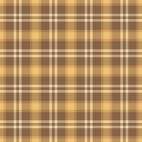 Father check seamless fabric, stationary plaid pattern textile. Cell texture tartan background in orange and amber colors. vector