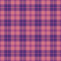 Tailor textile check , idea plaid background pattern. Postcard fabric tartan seamless texture in pink and purple colors. vector