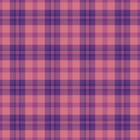 Tailor textile check , idea plaid background pattern. Postcard fabric tartan seamless texture in pink and purple colors. vector