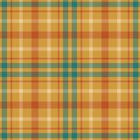 Plaid seamless pattern in orange. Check fabric texture. textile print. vector