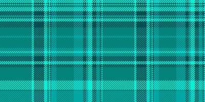 Bag plaid fabric pattern, page texture check seamless. Hippy textile background tartan in teal and cyan colors. vector