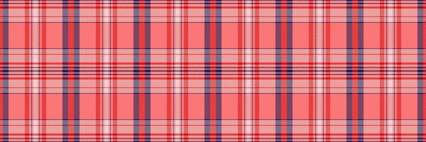 Exotic textile plaid pattern, gift paper tartan background seamless. Show texture fabric check in red and light colors. vector