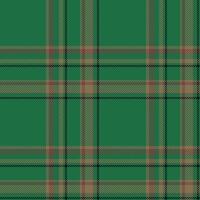 Plaid seamless pattern in green. Check fabric texture. textile print. vector