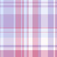 Fabric plaid textile of check seamless tartan with a background pattern texture. vector
