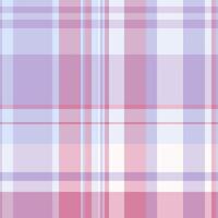 Fabric plaid textile of check seamless tartan with a background pattern texture. vector