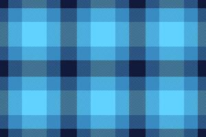 Plaid background, check seamless pattern in blue. fabric texture for textile print, wrapping paper, gift card or wallpaper. vector