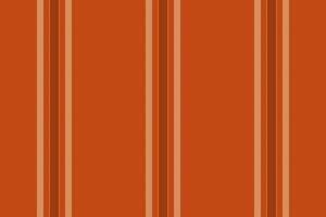 san valentin día tela sin costura textil, calma modelo líneas. fluir raya antecedentes vertical textura en naranja y trigo colores. vector