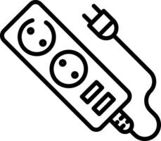 Power Strip outline illustration vector