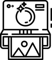 camera outline illustration vector