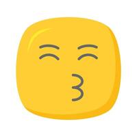 besos emoji diseño, Listo a utilizar icono vector