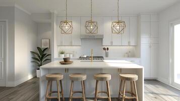 Sleek and Sophisticated Modern Kitchen with Minimalist Design and Elegant Decor photo