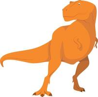 Tyrannosaurus Rex illustration isolated in white background. Dinosaurs Collection. vector