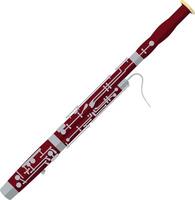 illustration of a bassoon in cartoon style isolated on white background vector