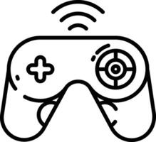 Game pad outline illustration vector