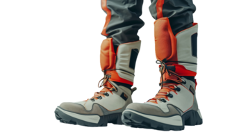 Step into Gravity-Defying Style with Graviton Boots, on transparent background. Format png