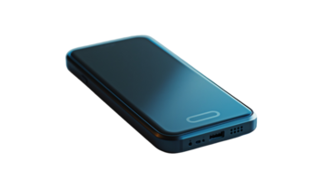 elegante portatile caricabatterie, su il trasparente sfondo. formato png
