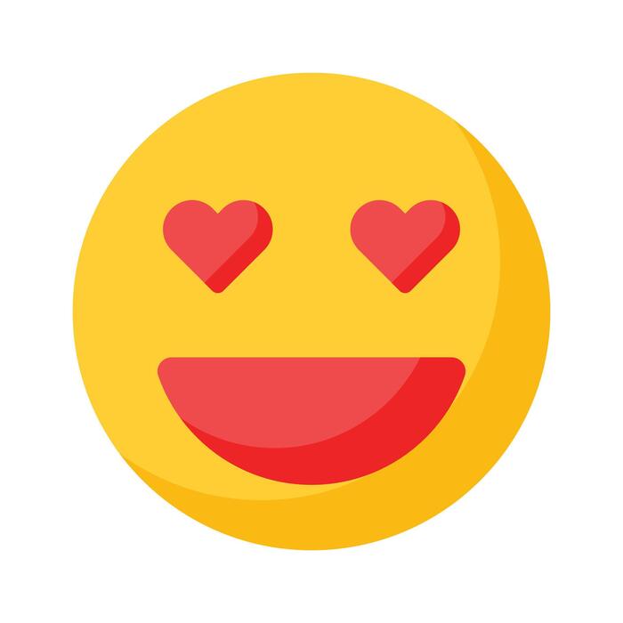 ☺︎love great Love emoji, smile vector icon 40160030 Vector Art at