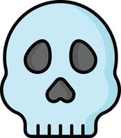 Skull design, spooky icon in modern style vector