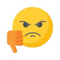 Disgusted emoji design, customizable unique vector