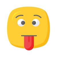 Visually perfect dumb emoji icon design, easy to use and download vector