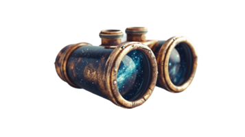 steampunk nebulosa kikare, på de transparent bakgrund. formatera png