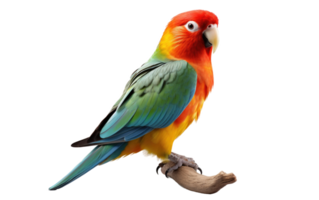 Colorful Parrot Artwork on Transparent background png